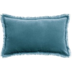 copie de Coussin uni Fara bleu