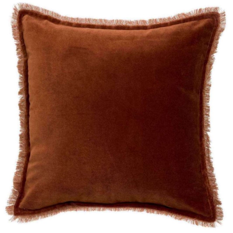 Coussin uni Fara Caramel 45 x 45