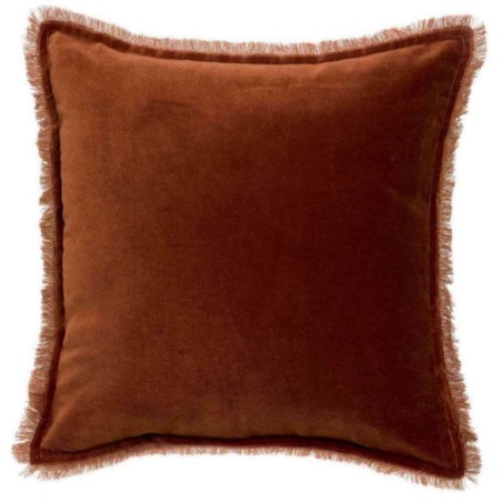Coussin uni Fara Caramel 45 x 45